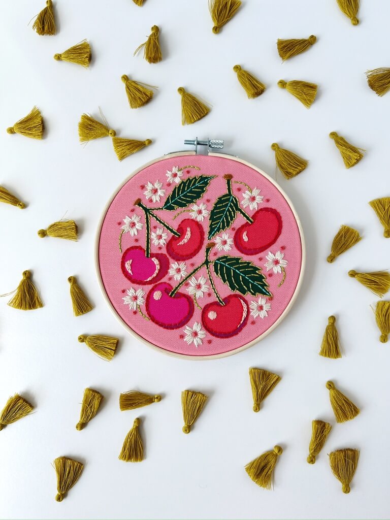 Cherries Embroidery Kit