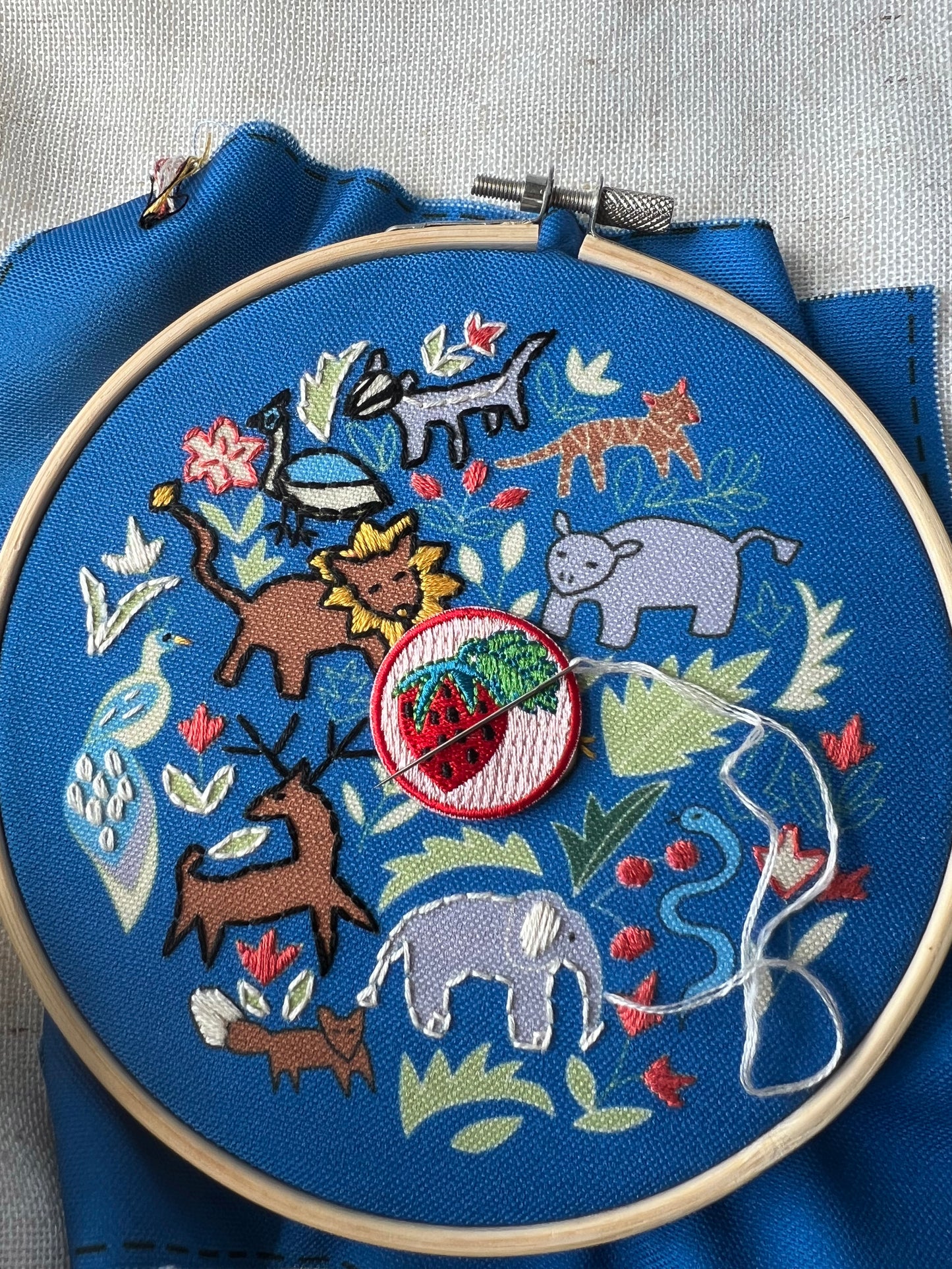 Strawberry Embroidery Needle Minder