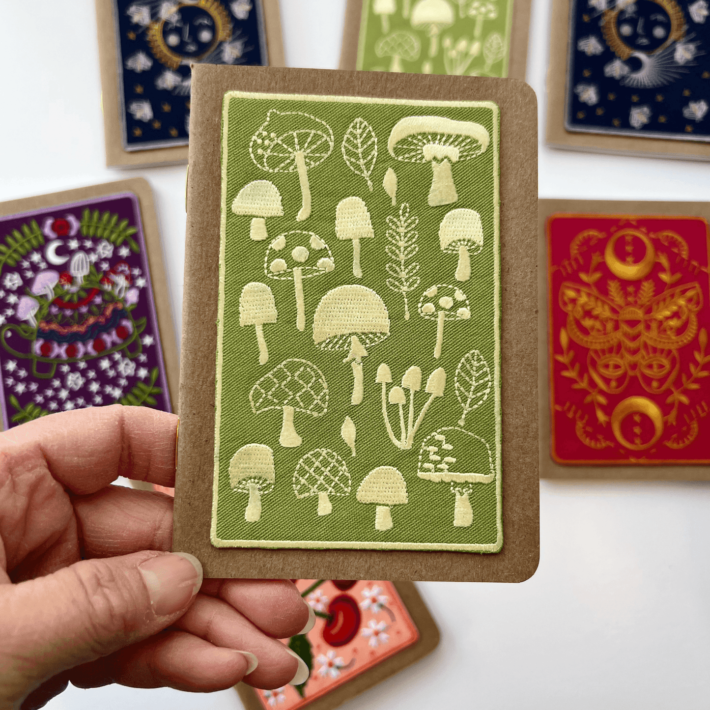 MushroomsEmbroidery Pocket Notebook