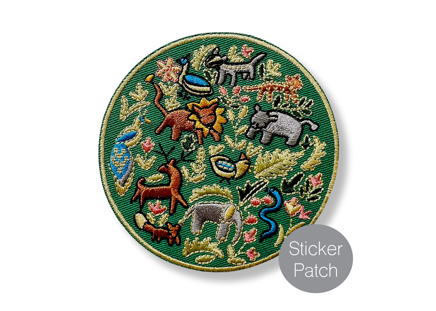 Wildlife Embroidery Sticker Patch
