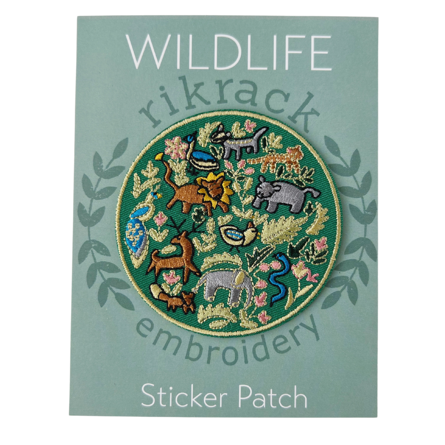 Wildlife Embroidery Sticker Patch