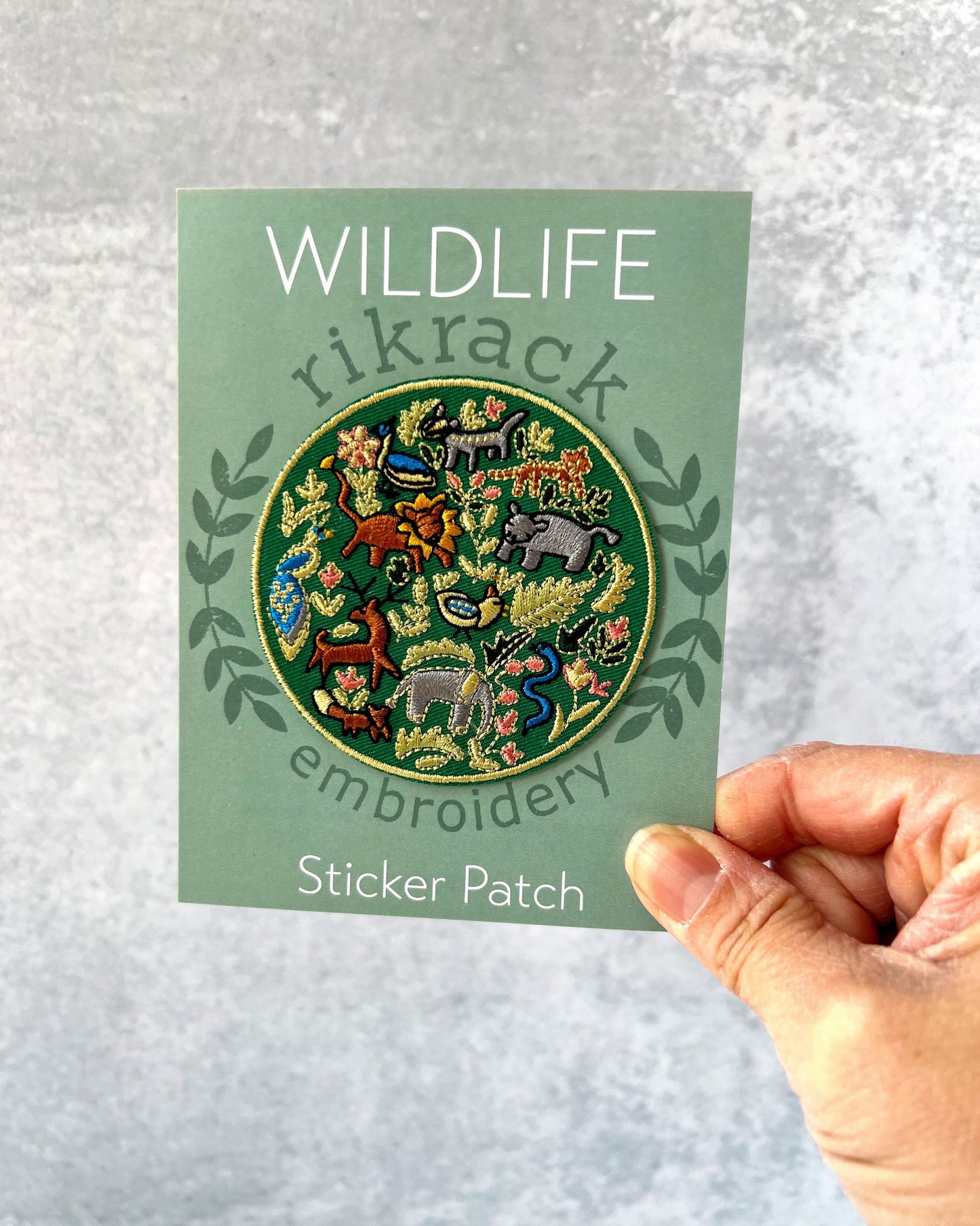Wildlife Embroidery Sticker Patch