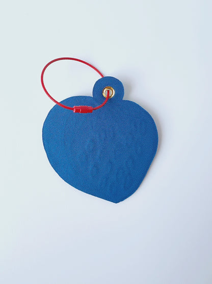 Strawberry bag charm keychain