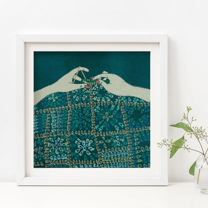 Crochet 8x8 Art Print