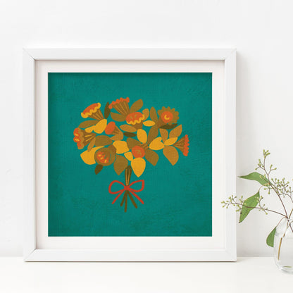 Daffodil Bouquet 8x8 Art Print