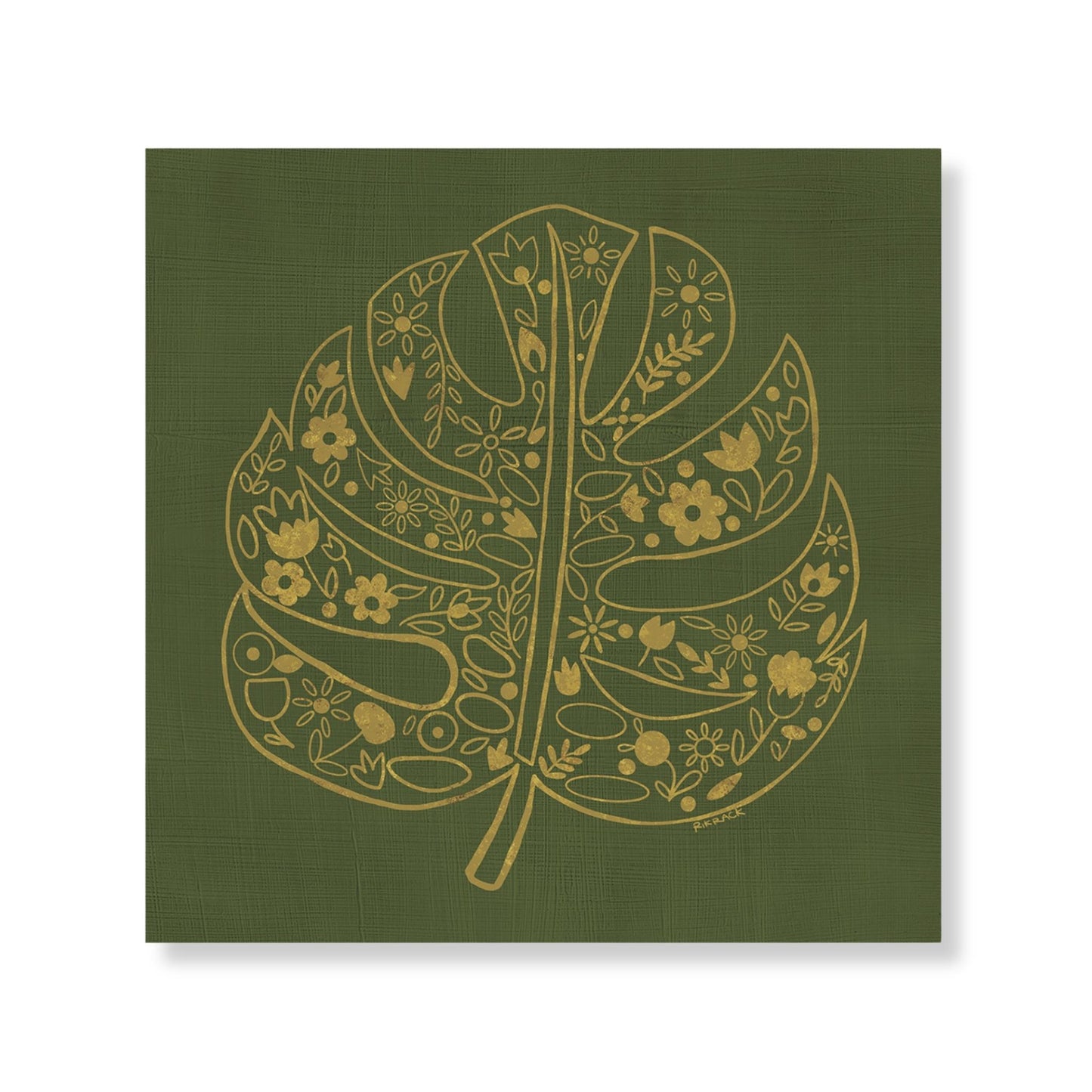 Gilded Monstera Art Print