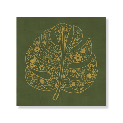 Gilded Monstera Art Print