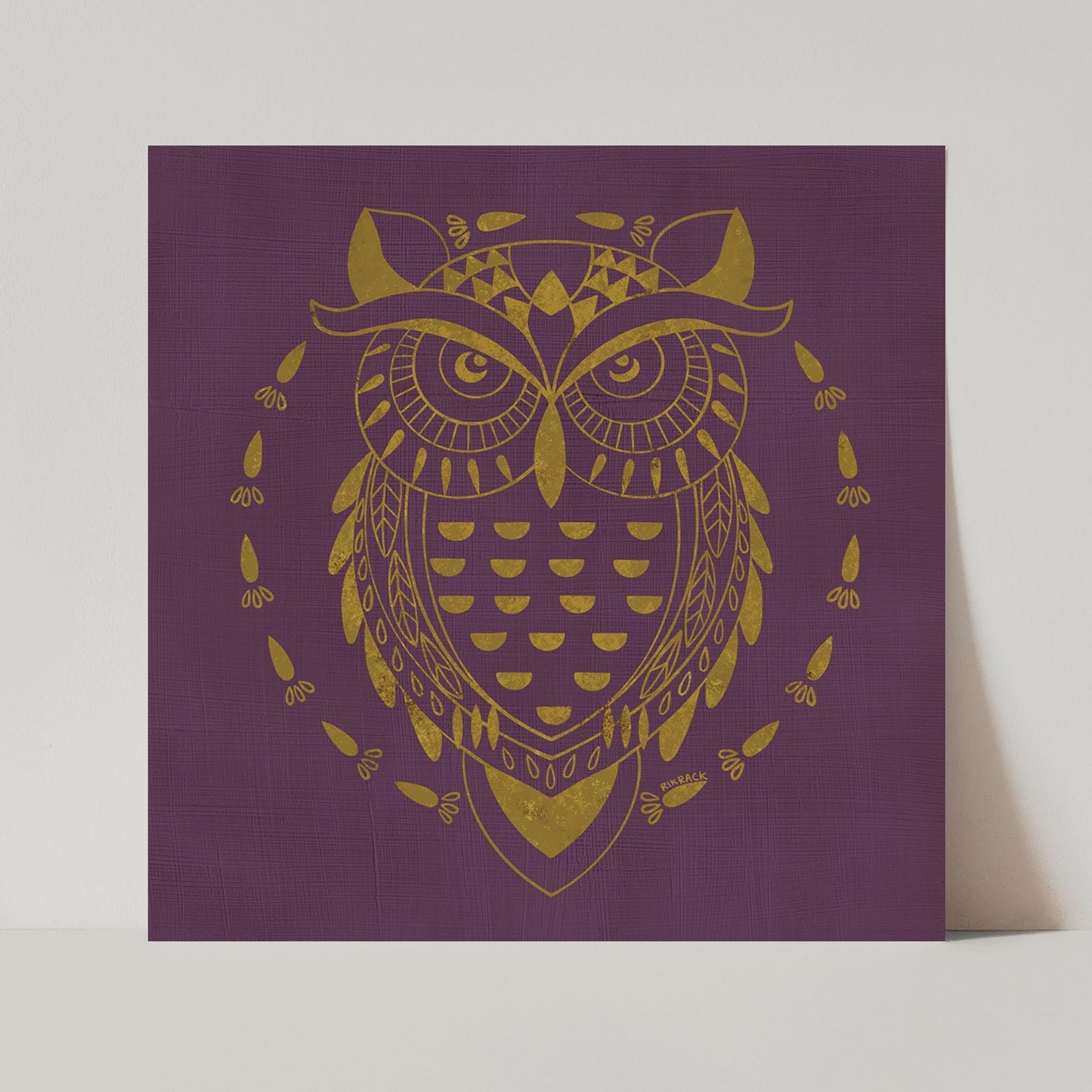 Gilded Owl Art Print