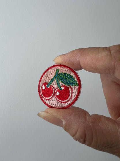Cherries Embroidery Needle Minder
