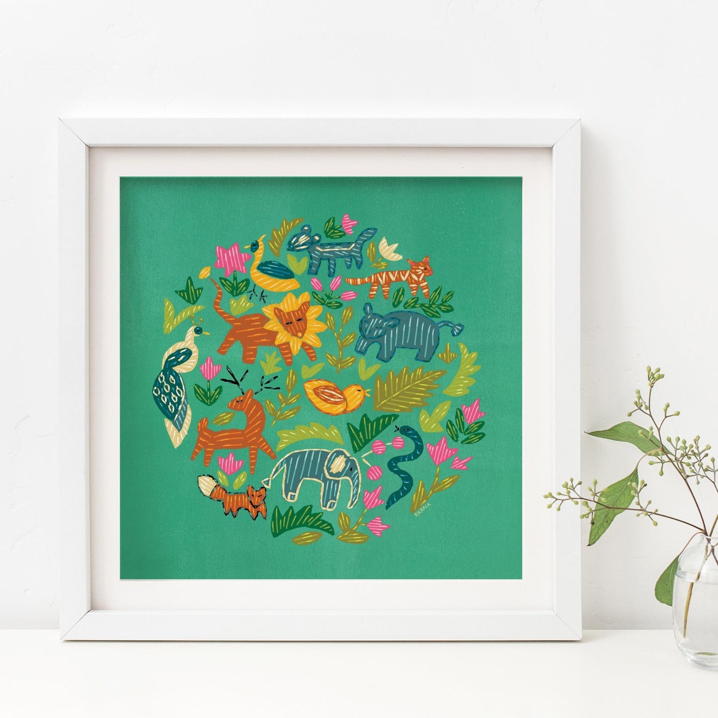 It's a Jungle II 8x8 Art Print