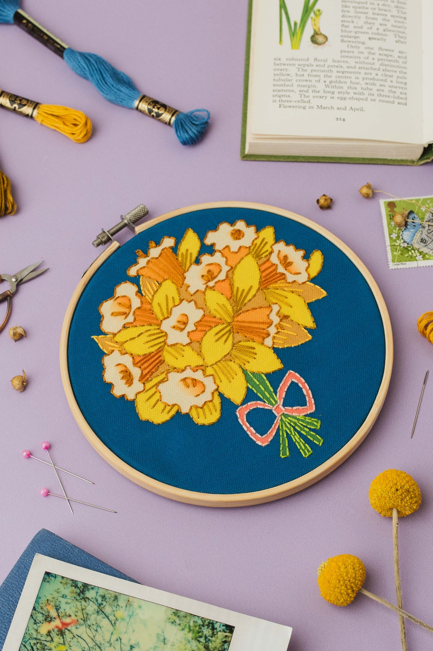 Daffodils Embroidery Kit