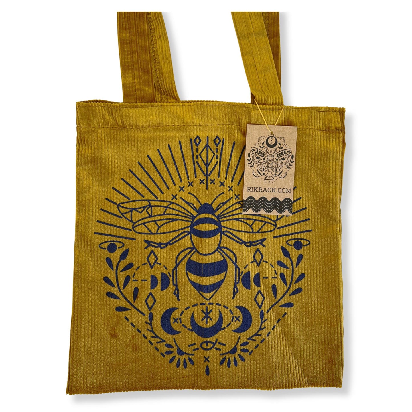 Bee Corduroy Tote Bag