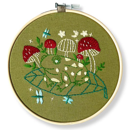 Frog Embroidery PDF Pattern