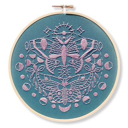 Gemini Moths Embroidery Kit