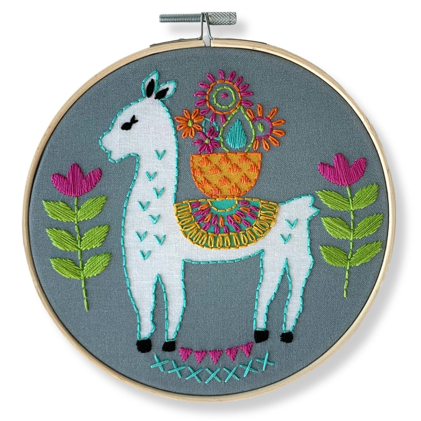 Llama Embroidery Kit