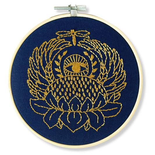 Lotus Embroidery PDF Pattern