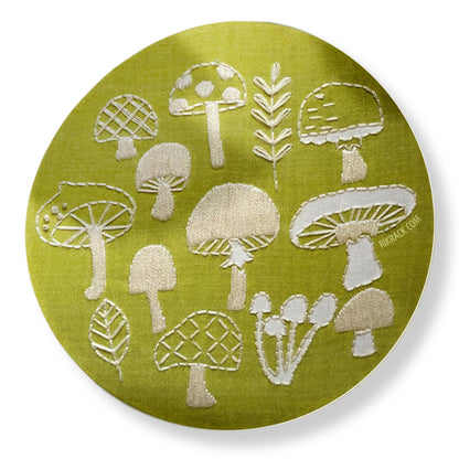 Mushrooms 3" Vinyl Circle Sticker