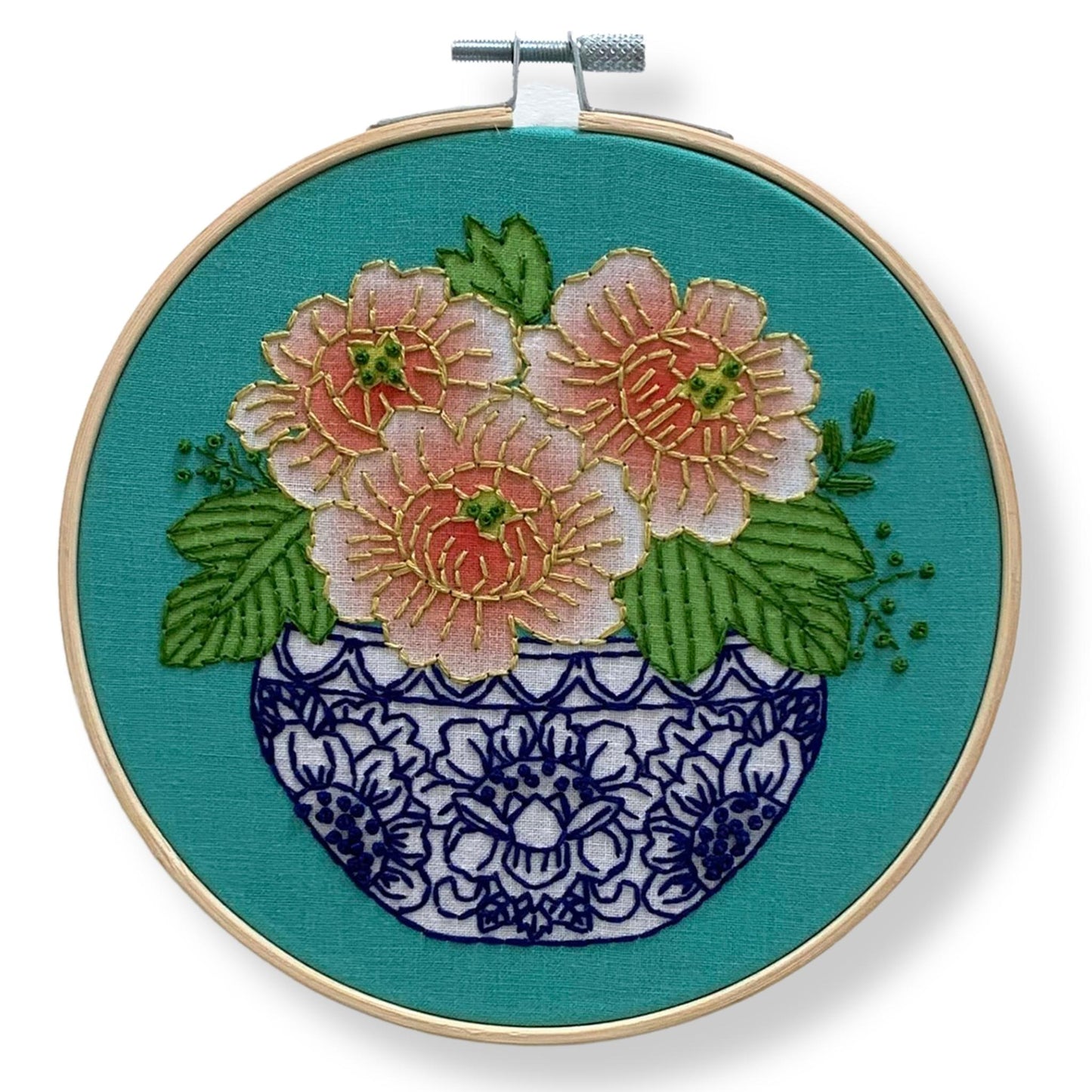 Peony Embroidery Kit