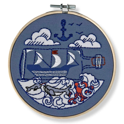 Ship Embroidery Kit