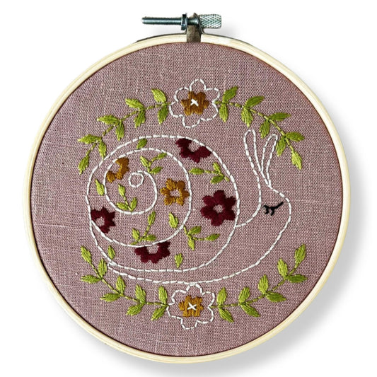 Snail Embroidery PDF Pattern