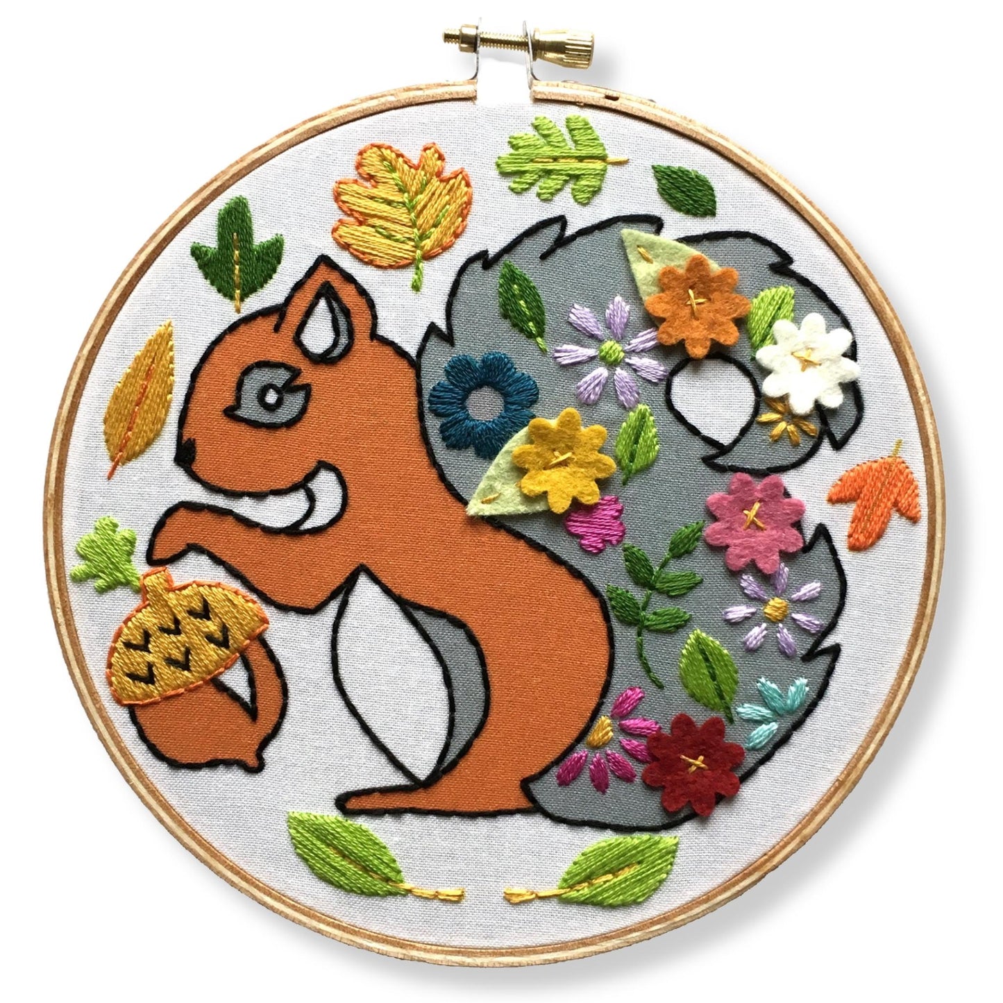 Squirrel Embroidery PDF Pattern