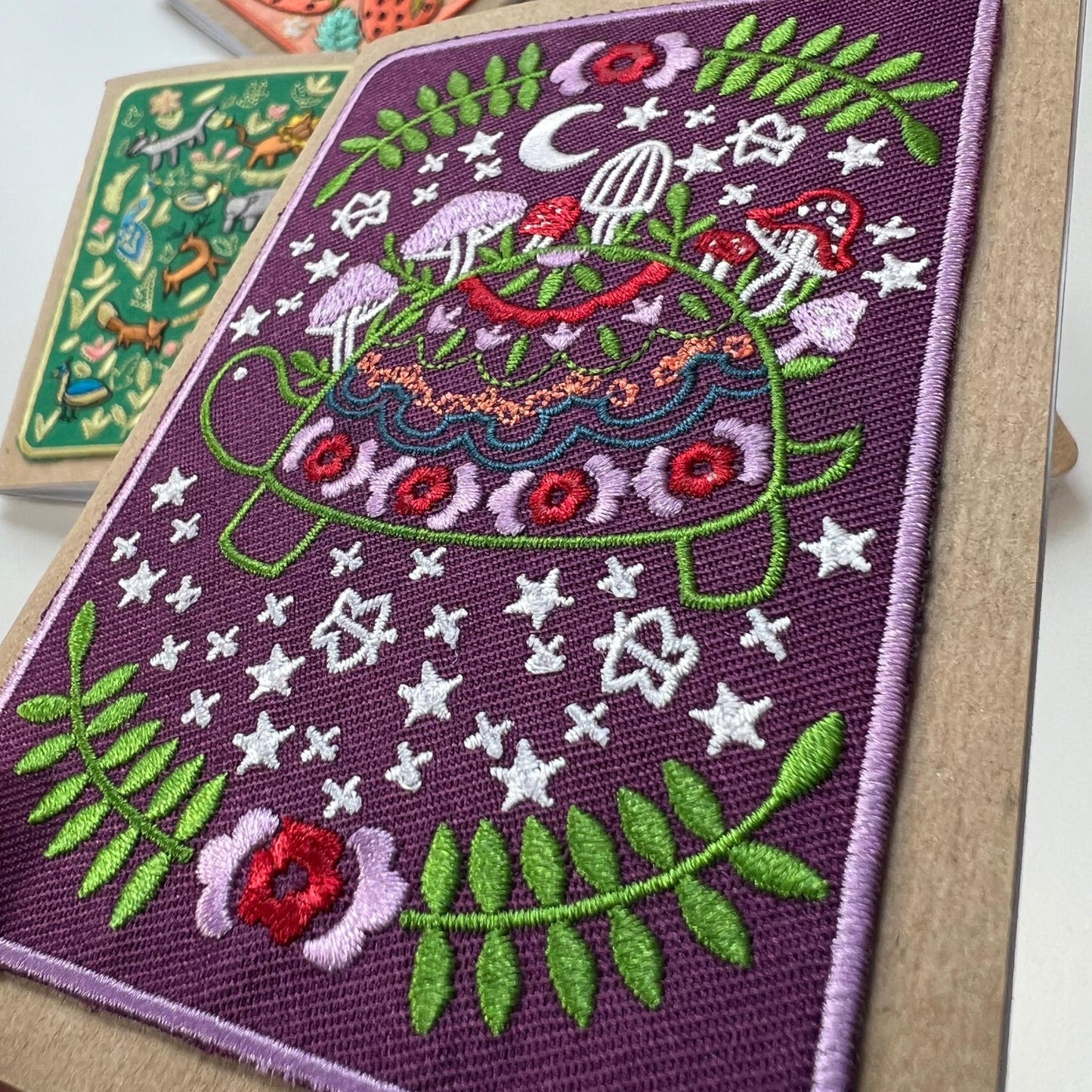 Turtle Embroidery Pocket Notebook