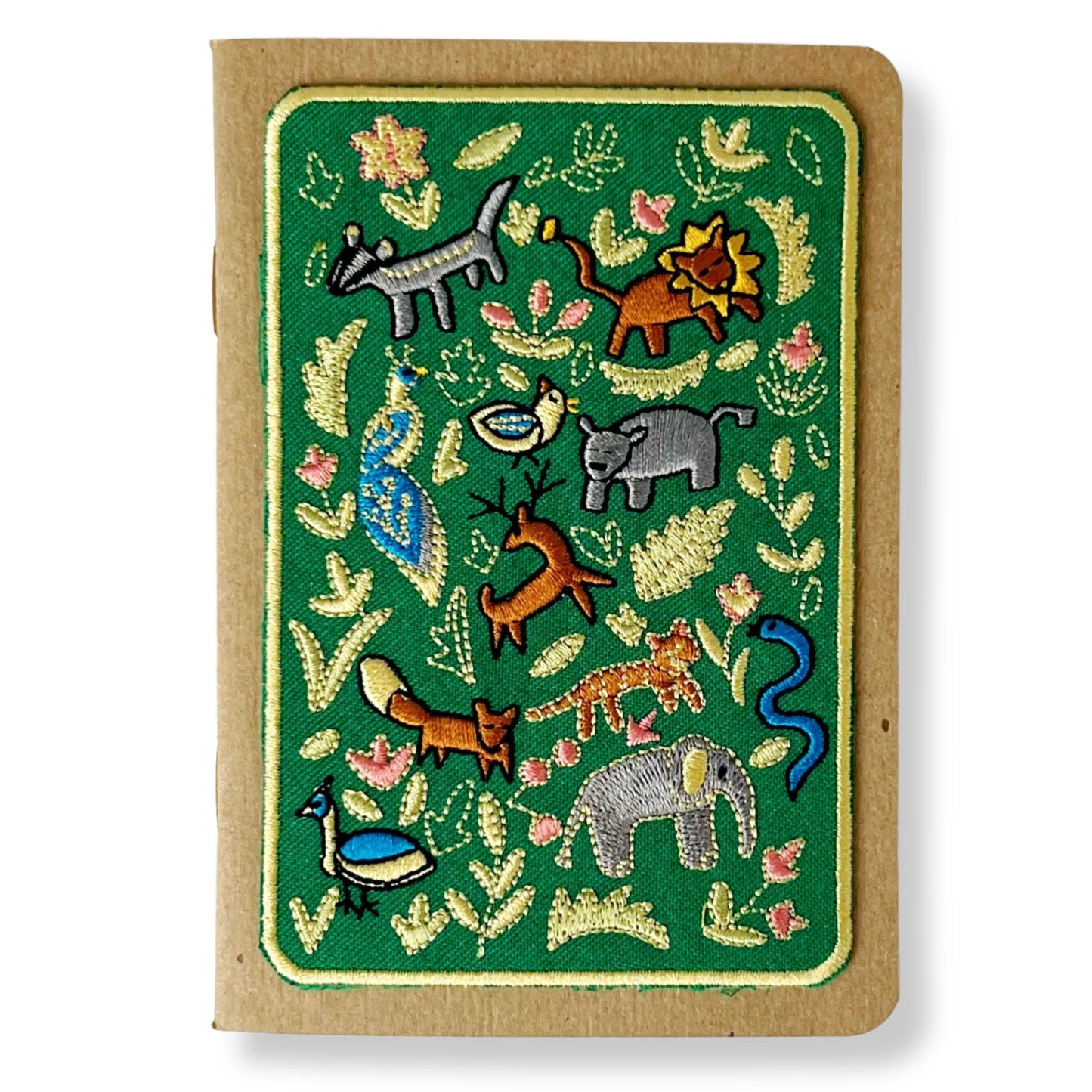 Wildlife Embroidery Pocket Notebook