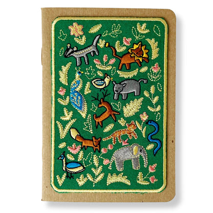 Wildlife Embroidery Pocket Notebook