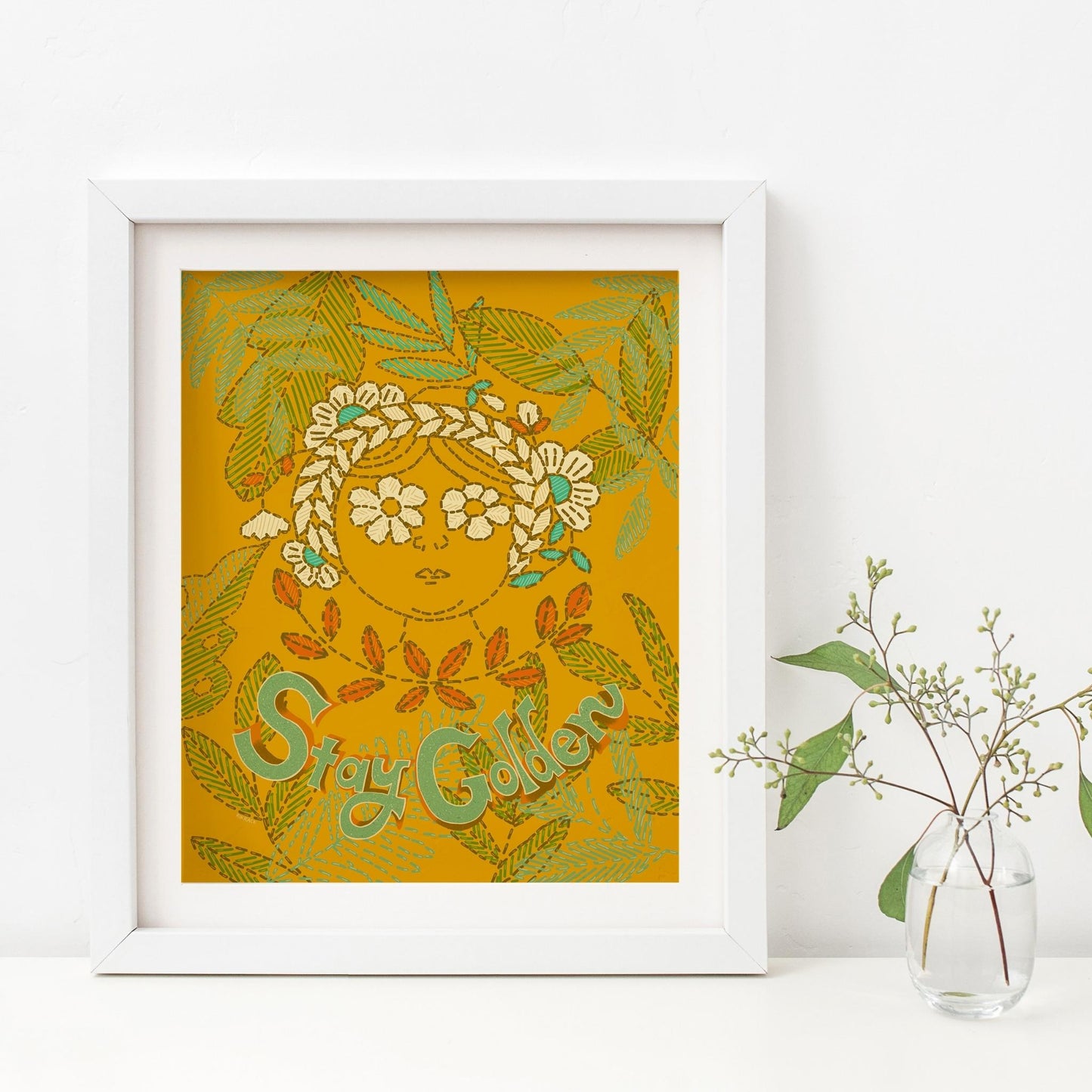 Stay Golden Art Print