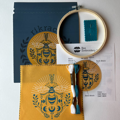 Bee Embroidery Kit