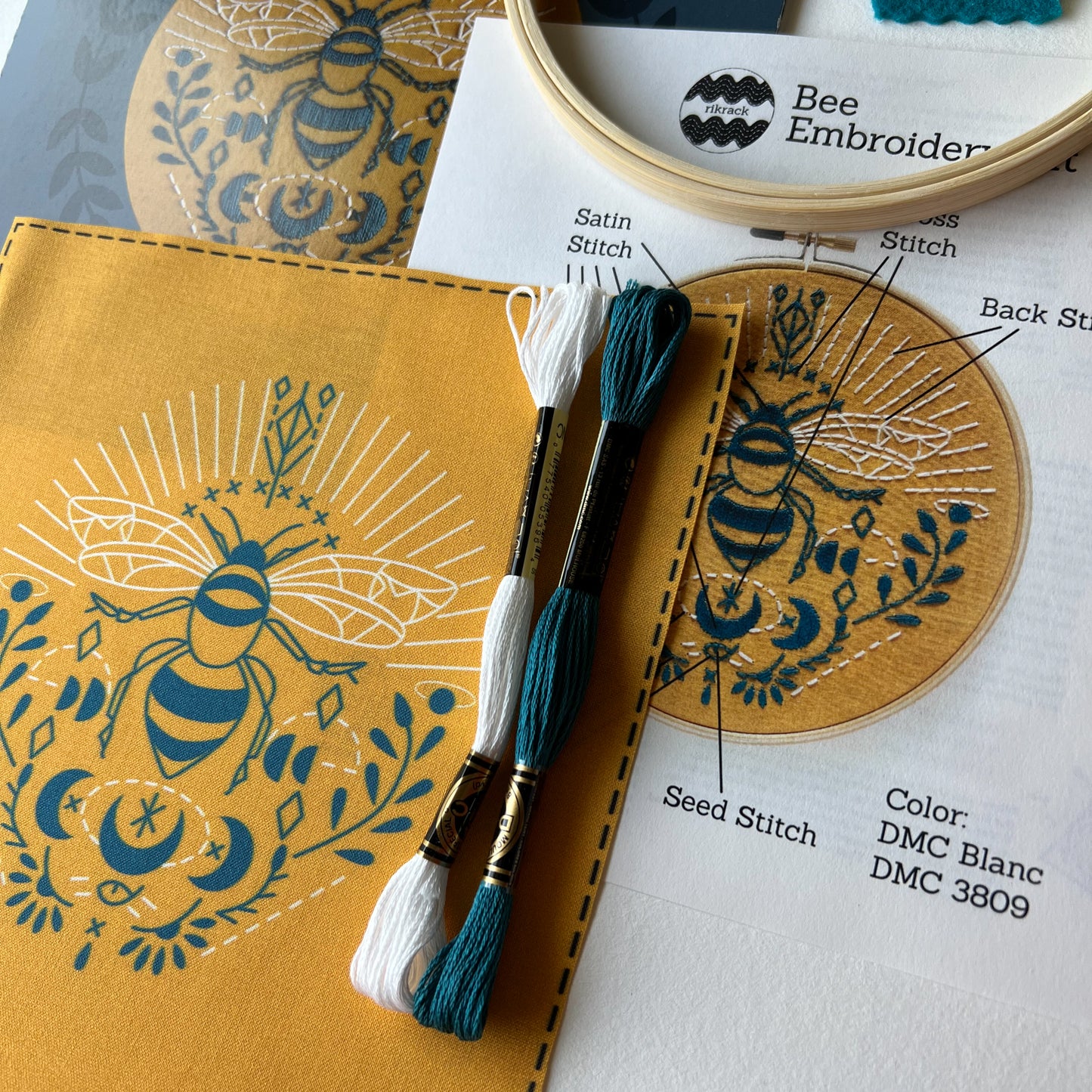 Bee Embroidery Kit