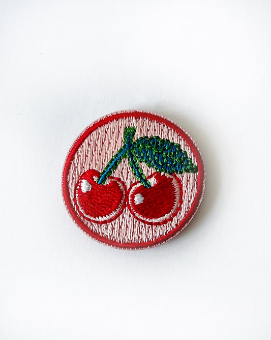 Cherries Embroidery Needle Minder