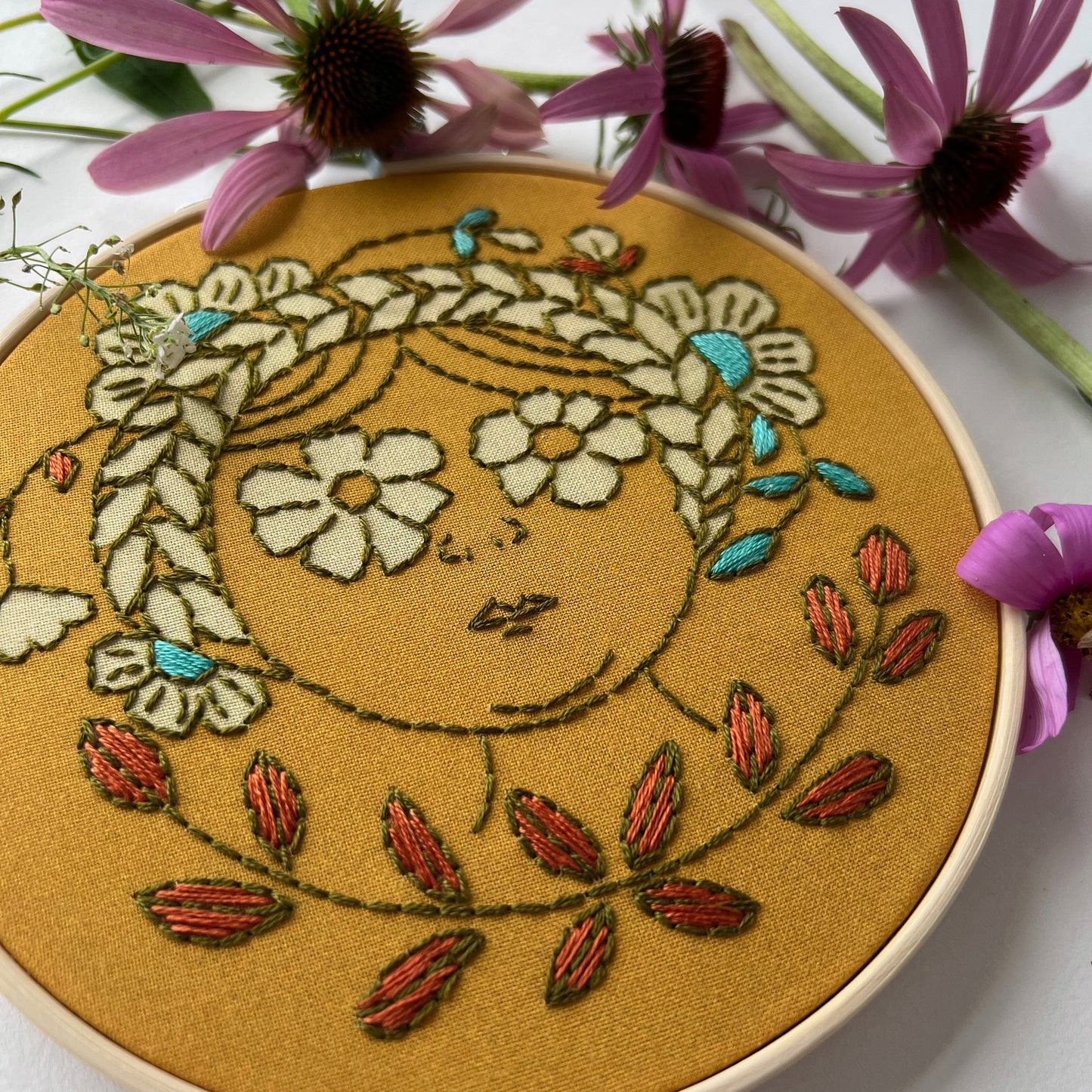 Flower Child Embroidery Kit