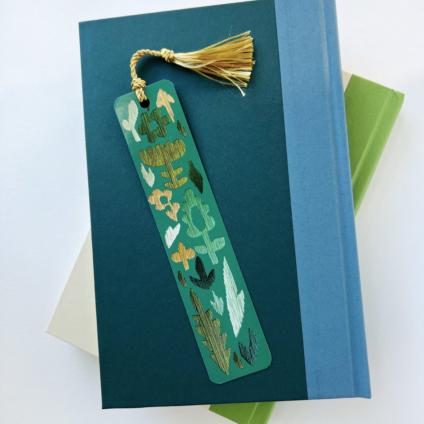 Garden Embroidery Tassel Bookmark