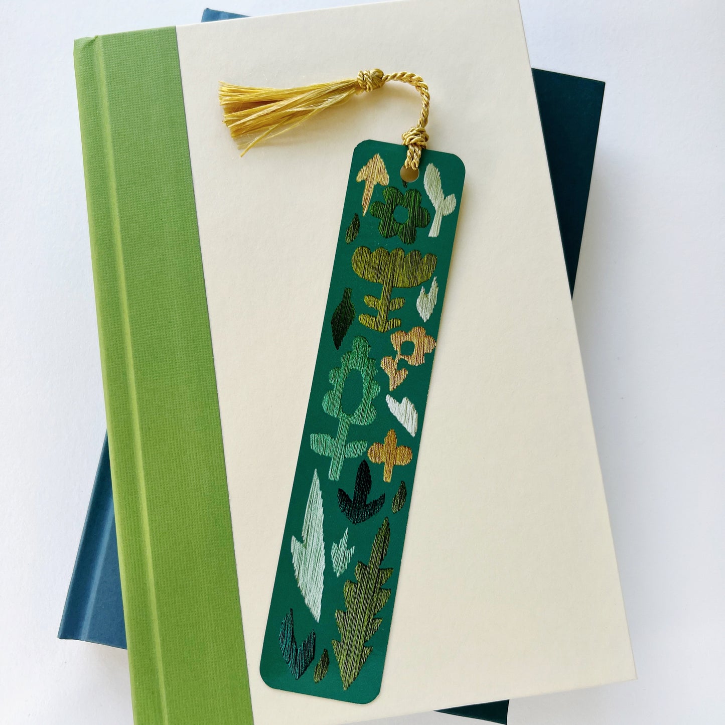 Garden Embroidery Tassel Bookmark