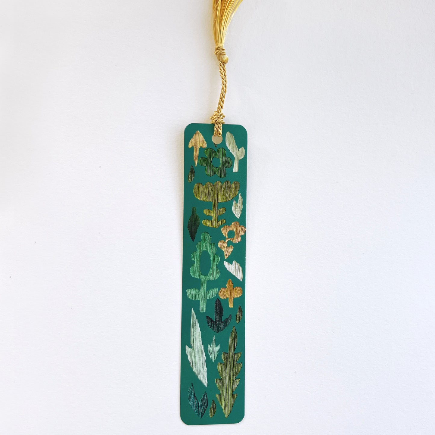 Garden Embroidery Tassel Bookmark