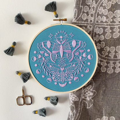 Gemini Moths Embroidery Kit