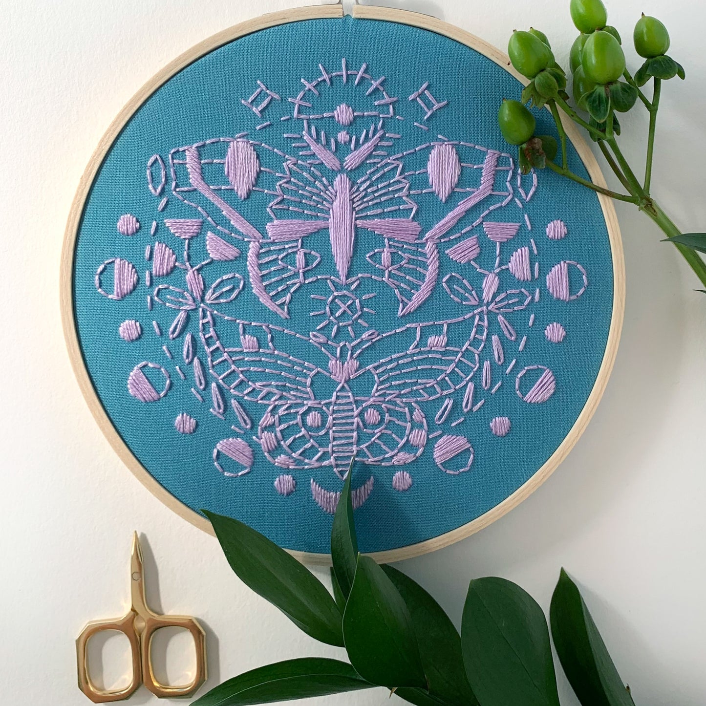 Gemini Moths Embroidery Kit