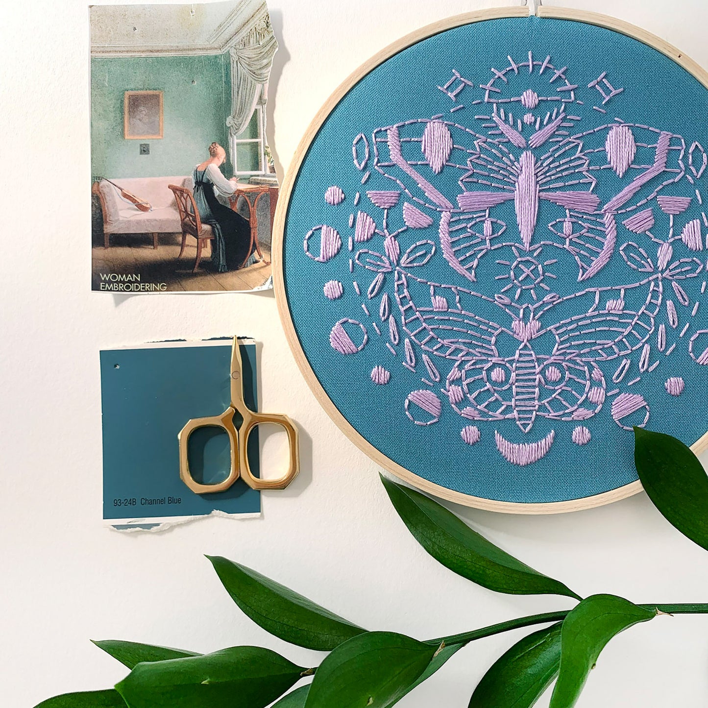 Gemini Moths Embroidery Kit