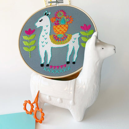 Llama Embroidery Kit