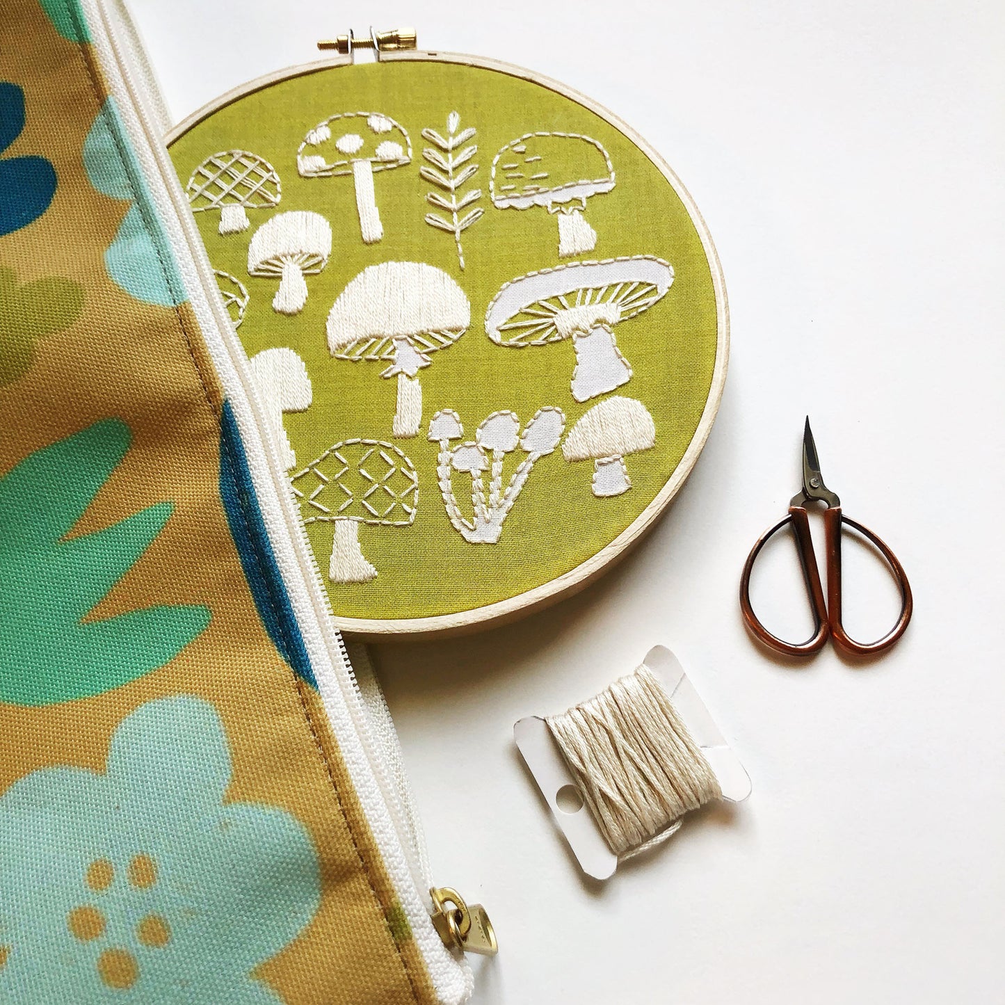 Mushrooms Embroidery Kit