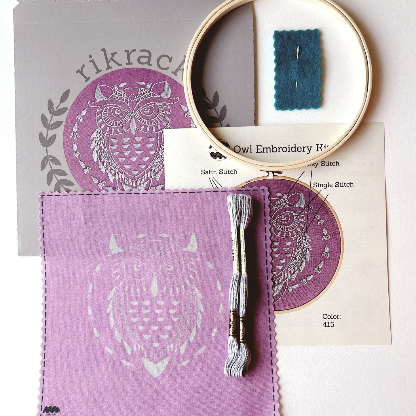 Owl Embroidery Kit