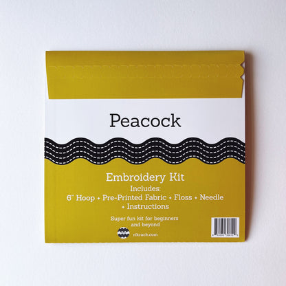 Peacock Embroidery Kit