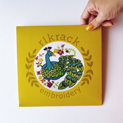 Peacock Embroidery Kit