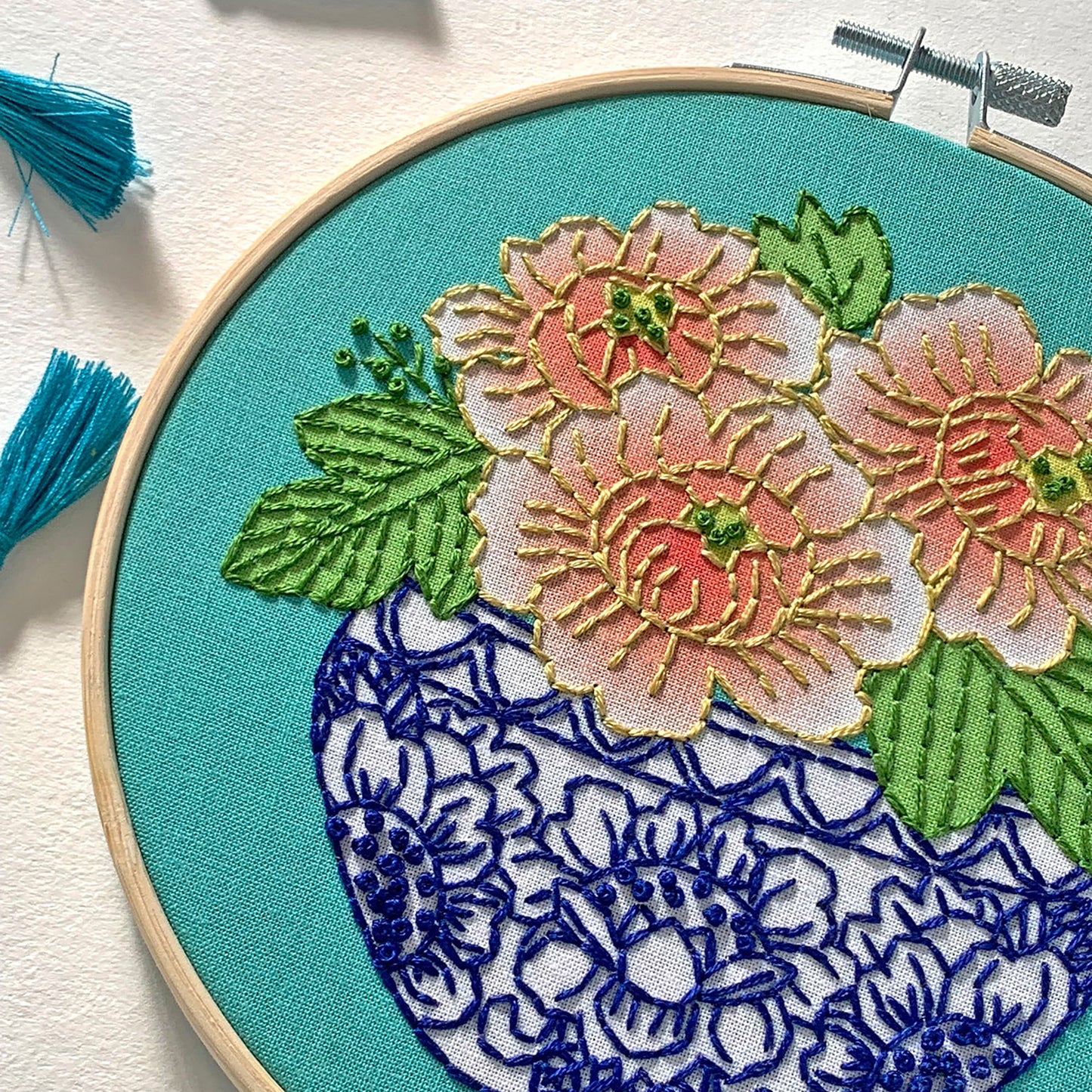 Peony Embroidery Kit