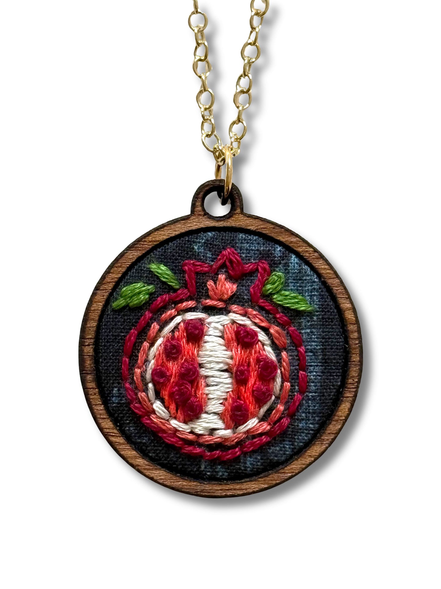 Pomegranate Embroidery Necklace Kit