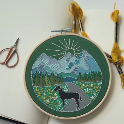 Trail Dog Embroidery Kit