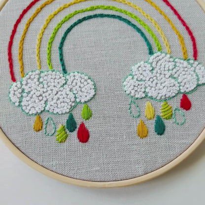 Rainbow Embroidery PDF Pattern