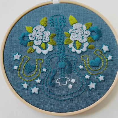 Guitar Embroidery PDF Pattern