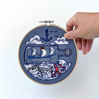 Ship Embroidery Kit